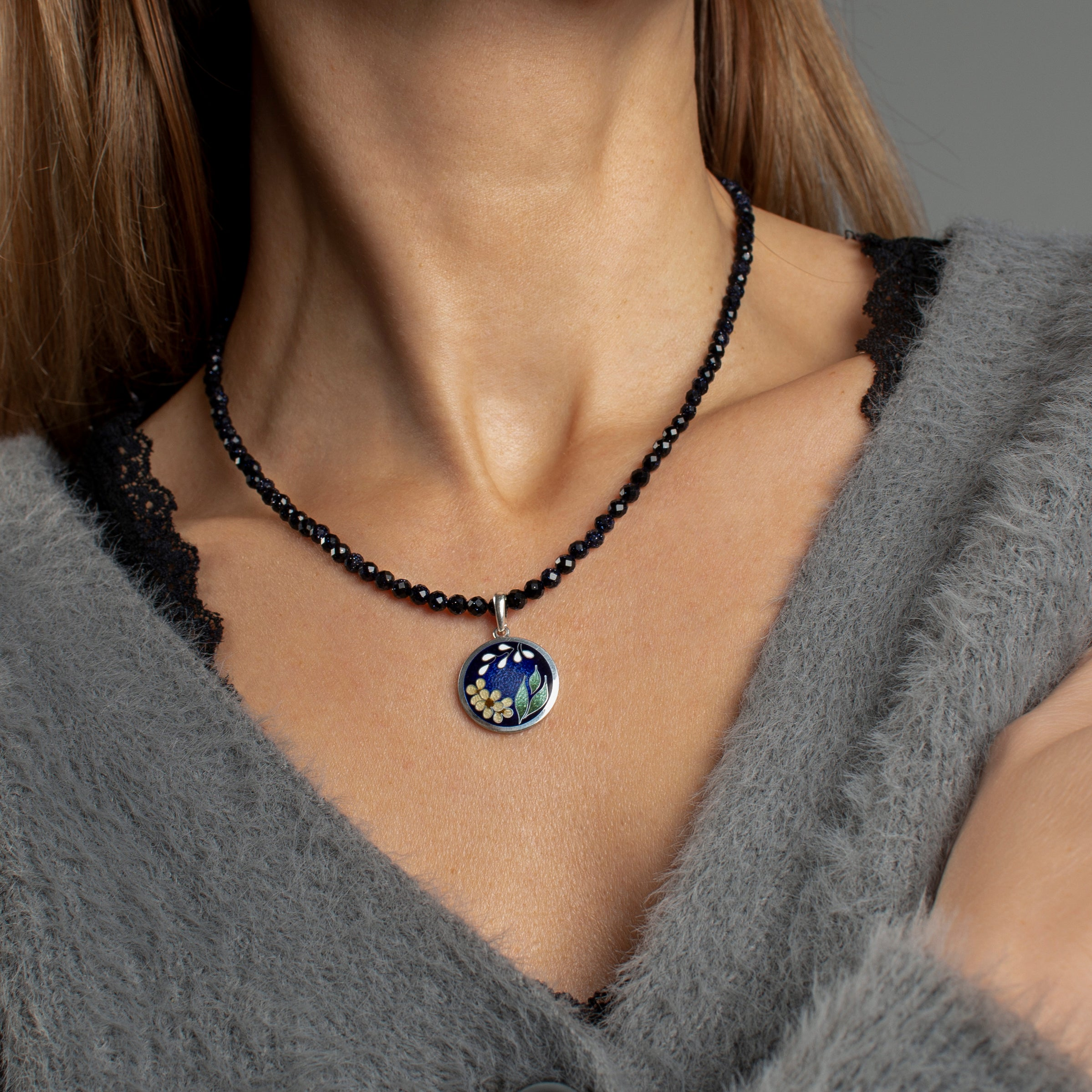 Enamel Necklace – Nikoloz Jewelry