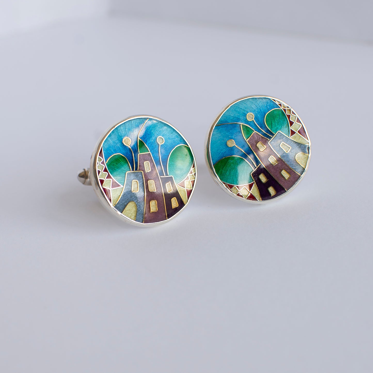 Custom made sufflinks "Fable Town"