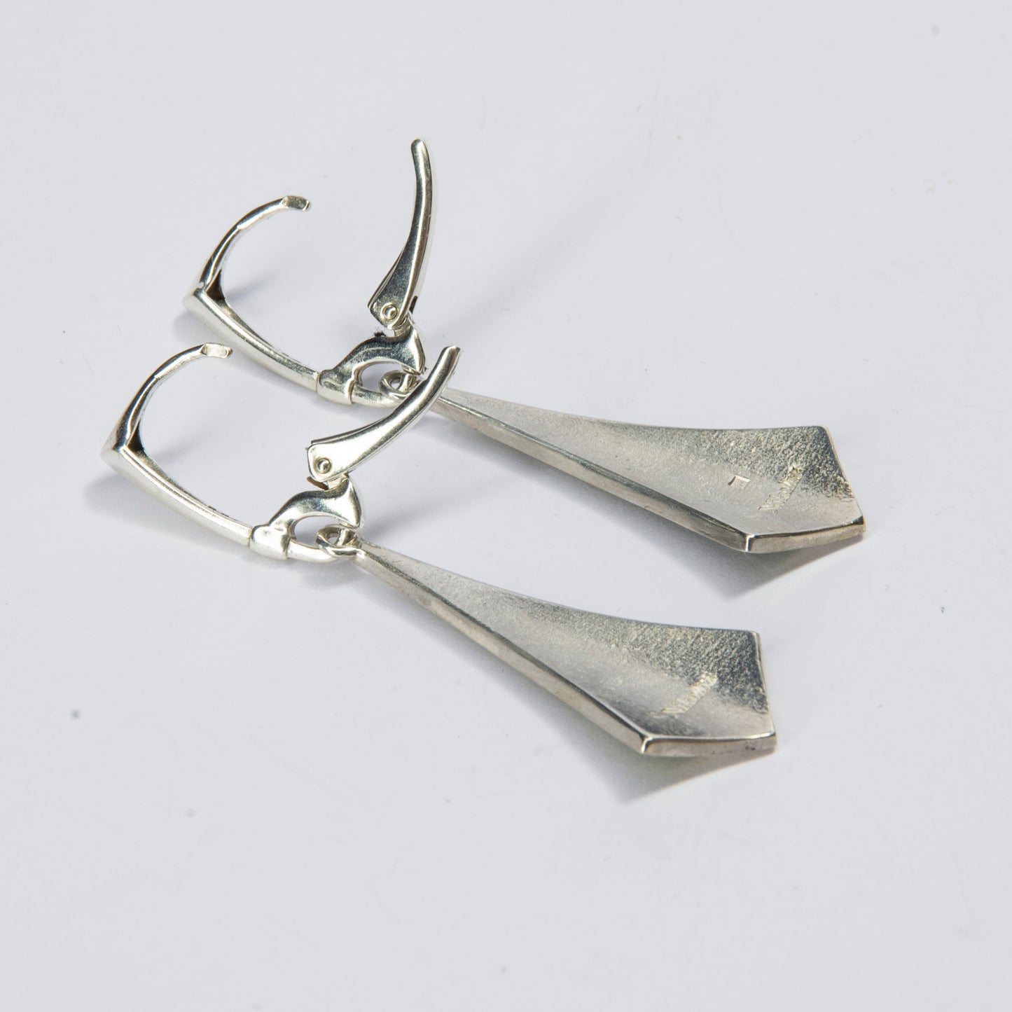 Green Long Drop Cloisonné Enamel Earrings