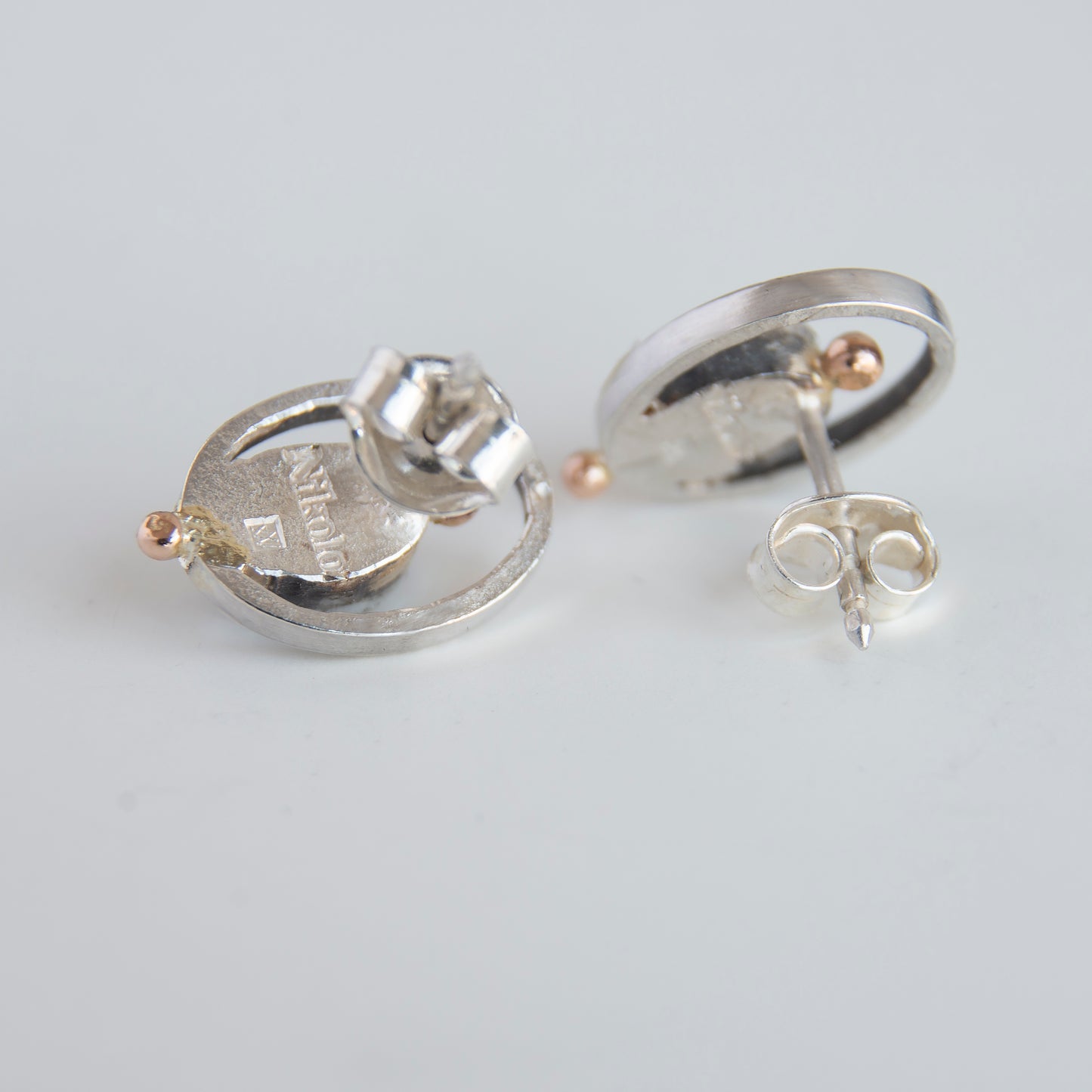 Kyanite Stone, Minimalistic Earrings With 14k Gold Beads ,,frame''