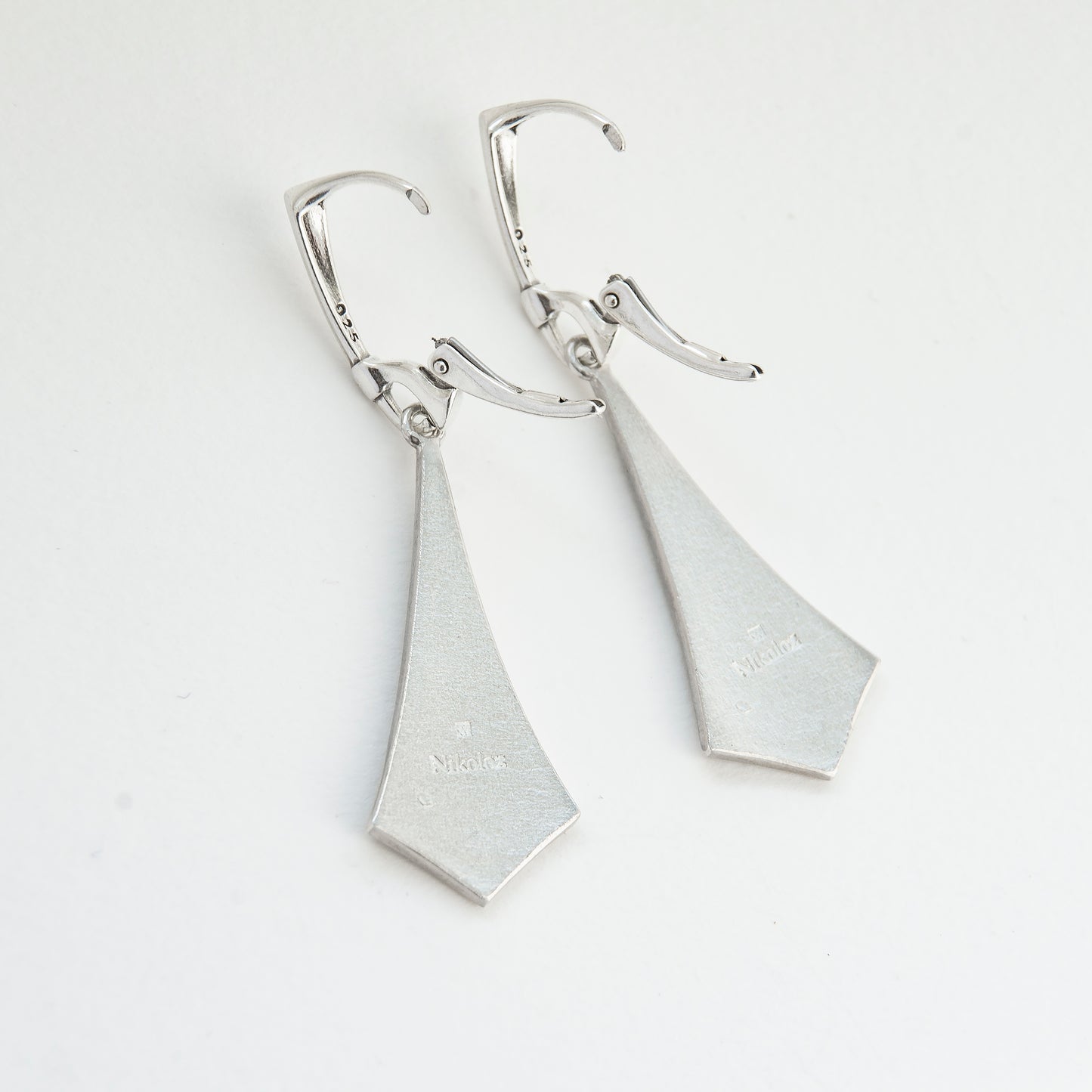 Long Drop Cloisonné Enamel Earrings