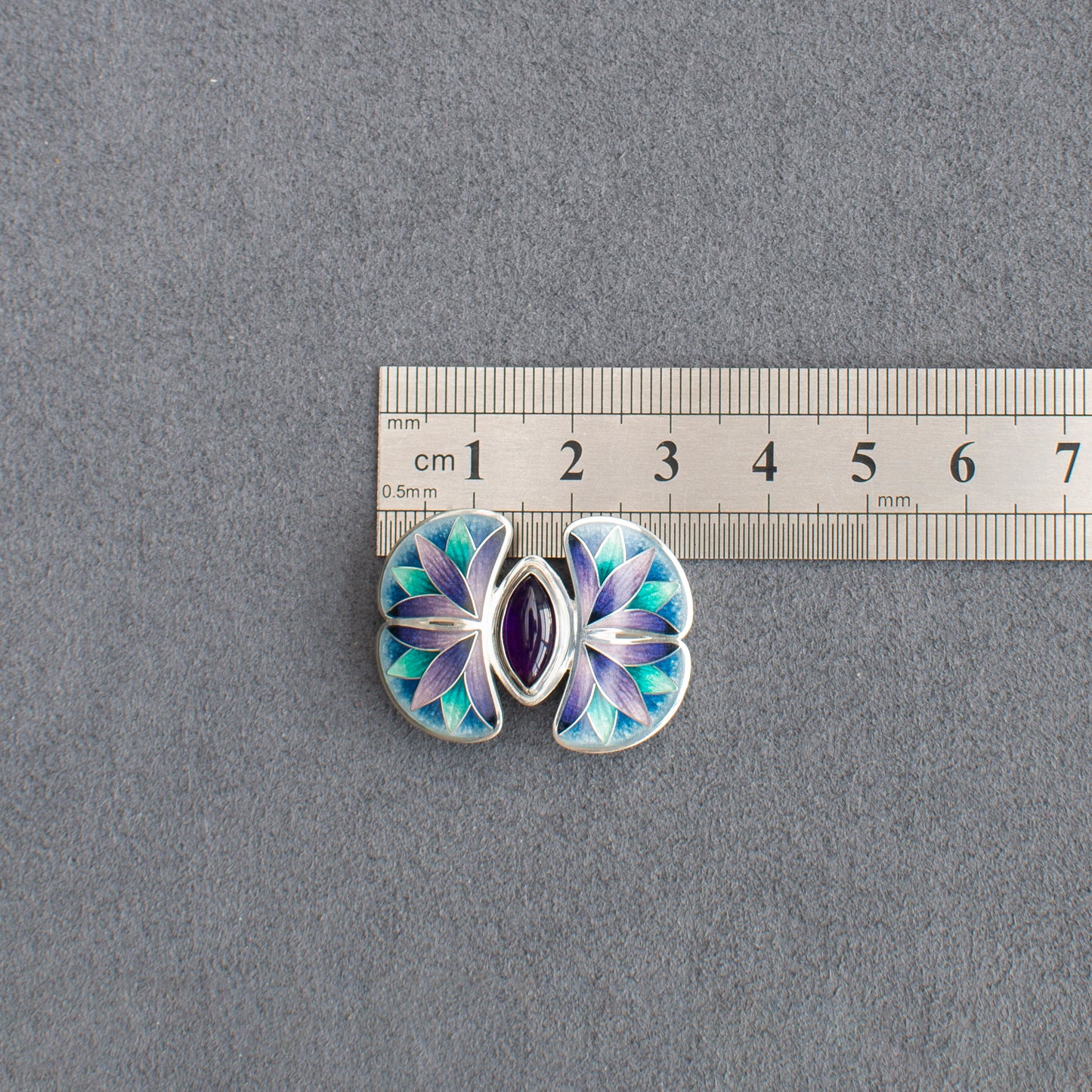 Cloisonne Enamel Leather Bracelet, Sterling Silver Bracelet With Leather Strap