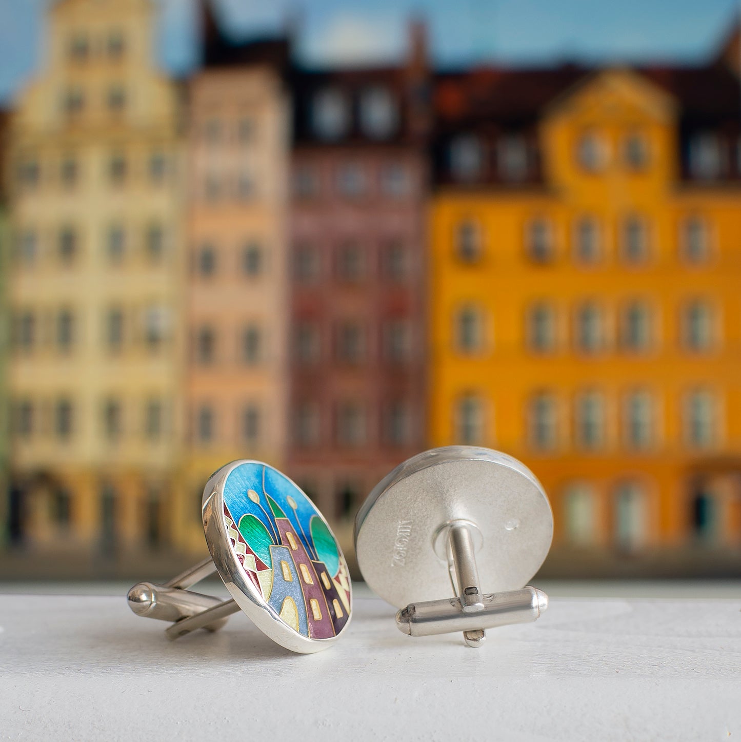 Custom made sufflinks "Fable Town"