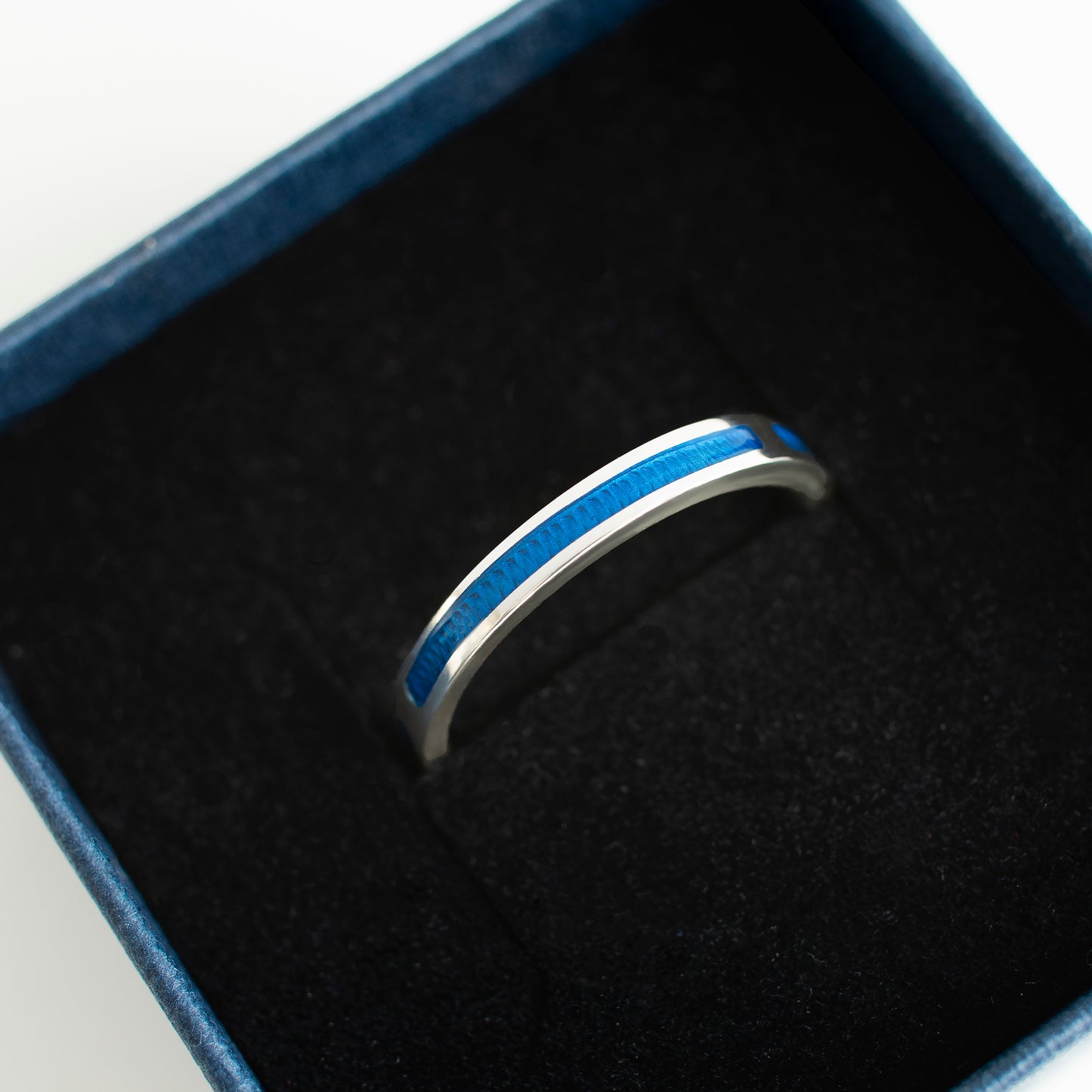 Unisex Ring, Enamel Band Ring, 3mm 1 pcs