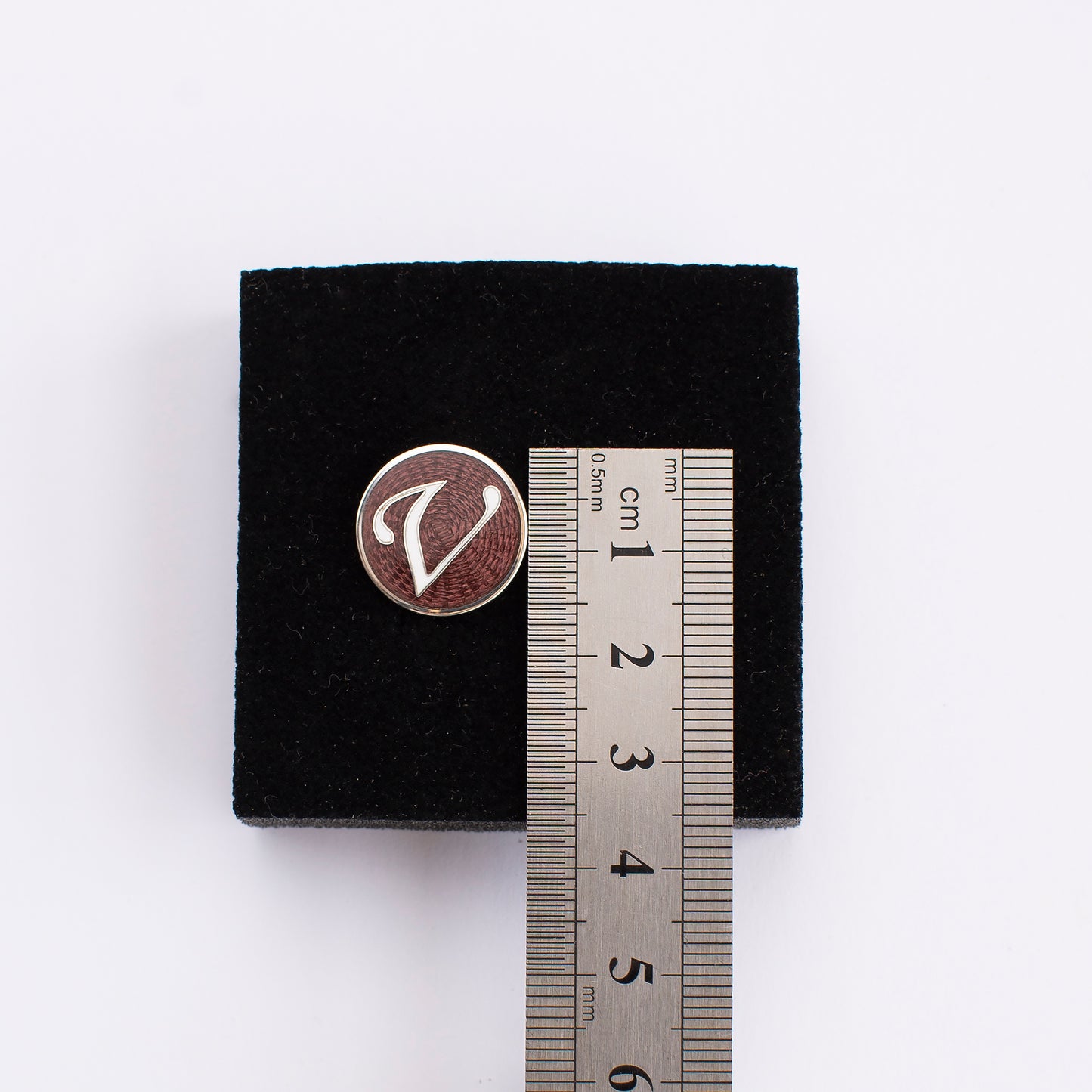 Custom Groomsmen Cuff Links. Personalised Initials Silver And Cloisonne Enamel Accessory for Men
