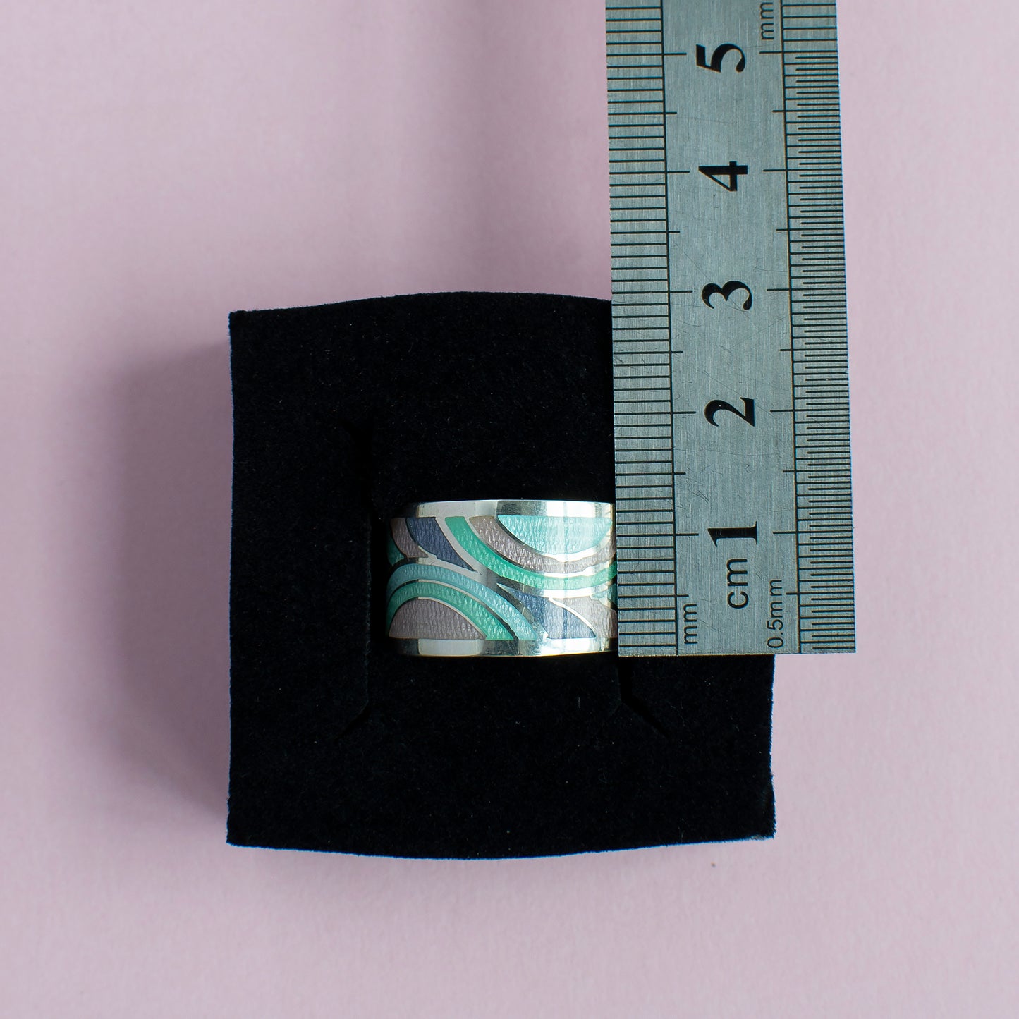Minankari Enamel Silver Ring