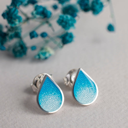 Drops Earrings With Enamel