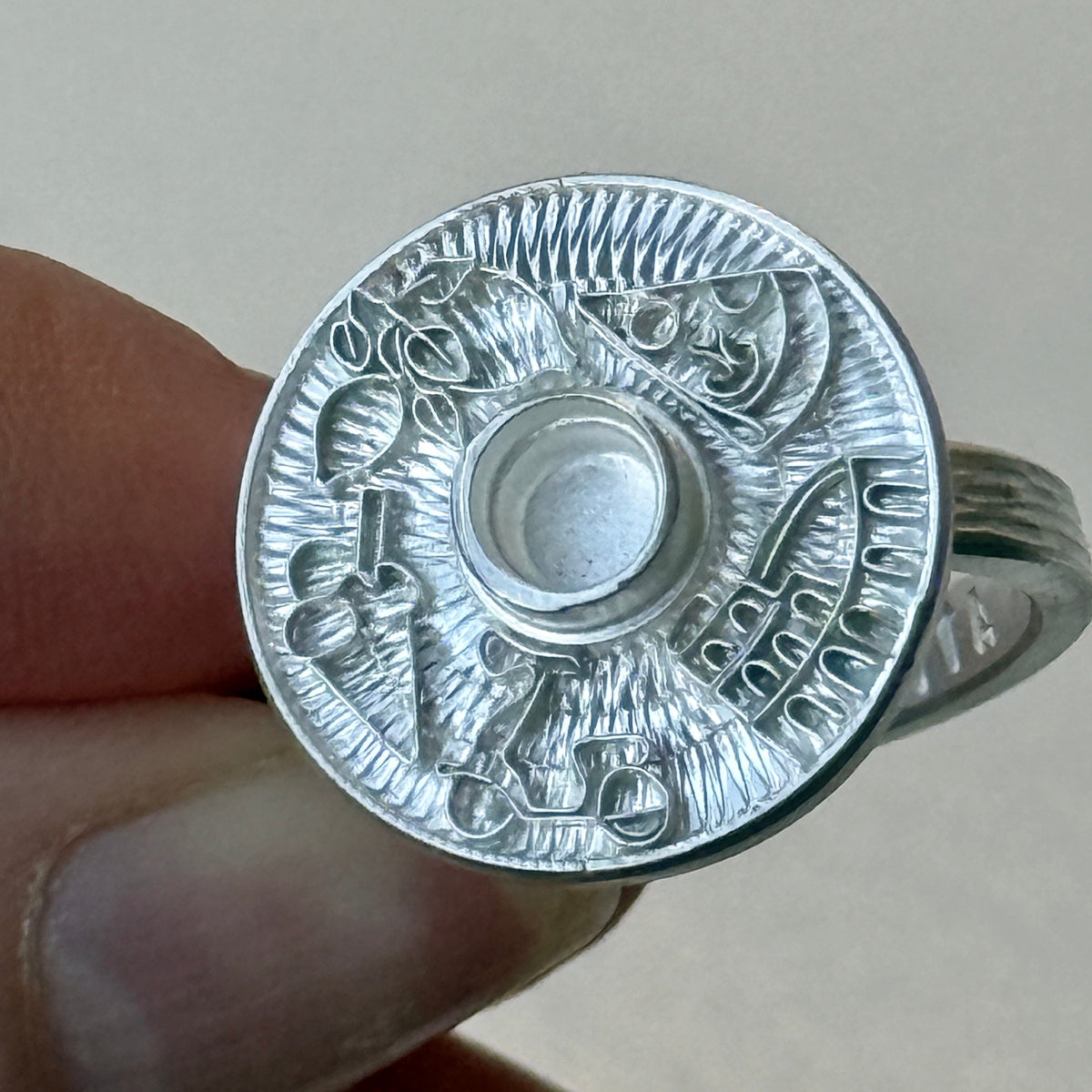 Cloisonne Enamel Ring With Italy Sights "Amare La Vita"