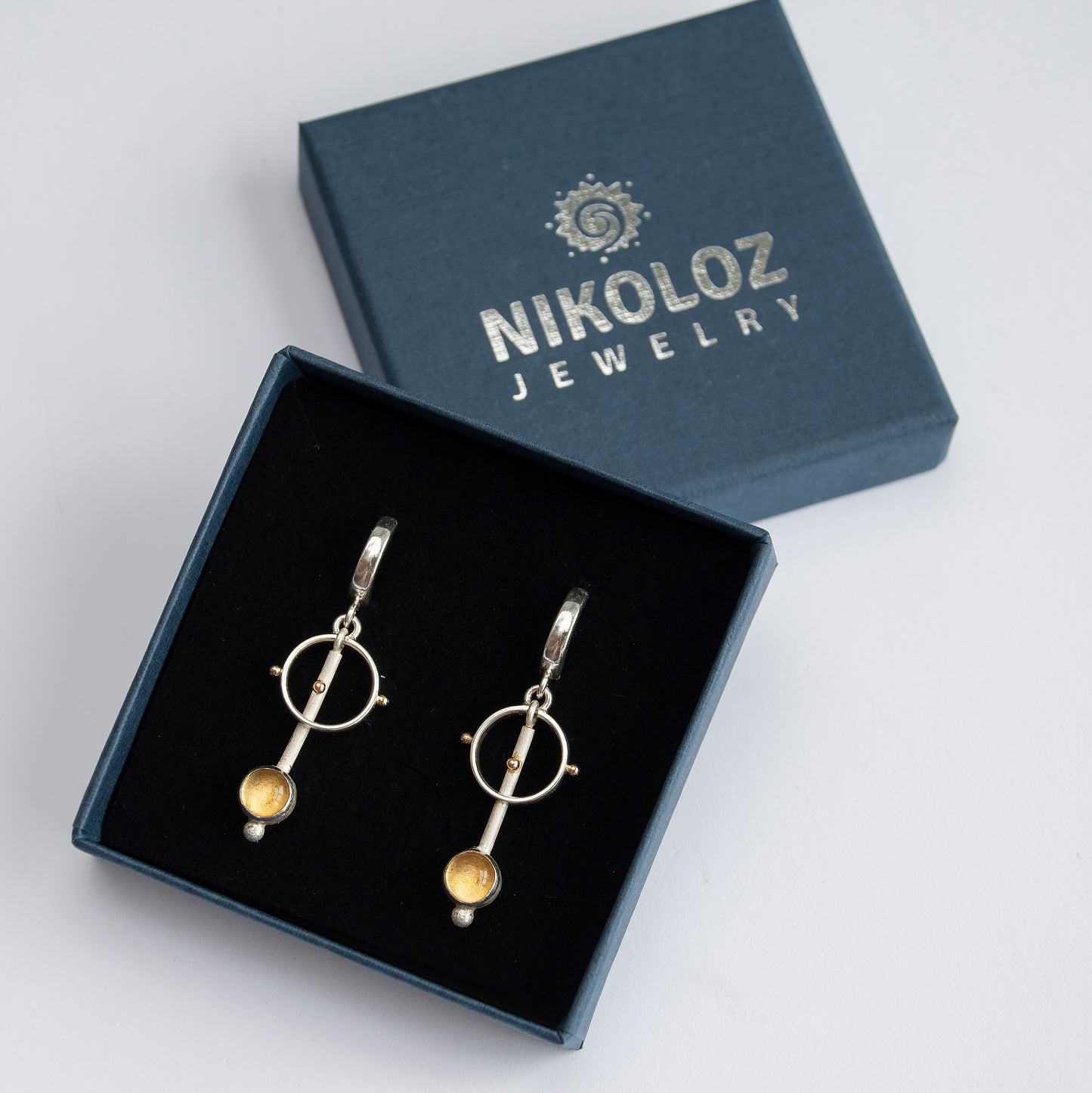 Long Drop Minimalist Earrings With Citrine Stone And Gold Beads